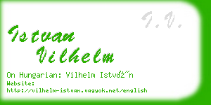 istvan vilhelm business card